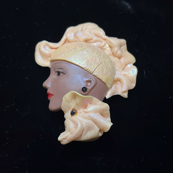 Vintage Head Brooch/Pin/Pendant - Picture 12 of 17